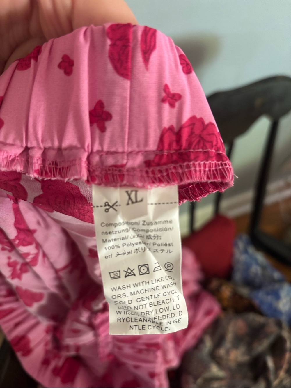 SHEIN Pink Floral Pleated Maxi Skirt - Picture 3 of 3